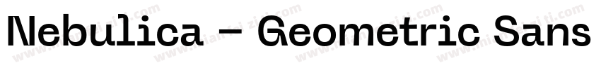 Nebulica – Geometric Sans Font字体转换